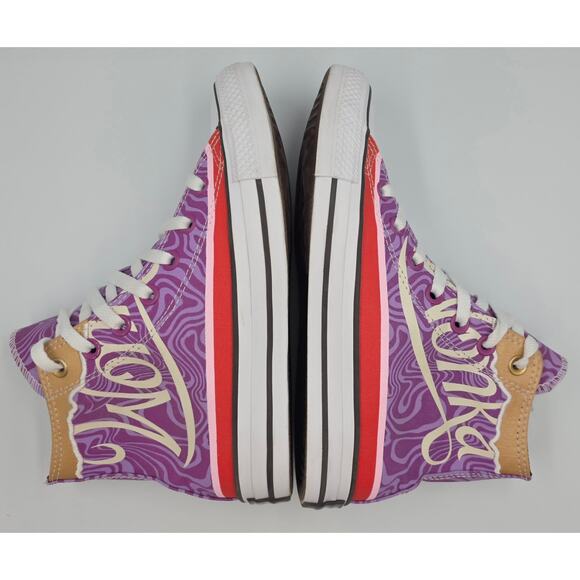Converse Willy Wonka x Chuck Taylor All Star High Swirl Mens Sz 4 Womens Sz 6 - Picture 4 of 14